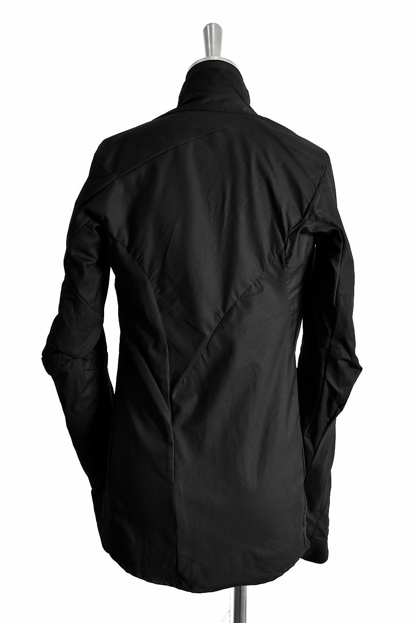 画像をギャラリービューアに読み込む, LEON EMANUEL BLANCK DISTORTION SHIRT JACKET / DRY WAX COATING (BLACK)