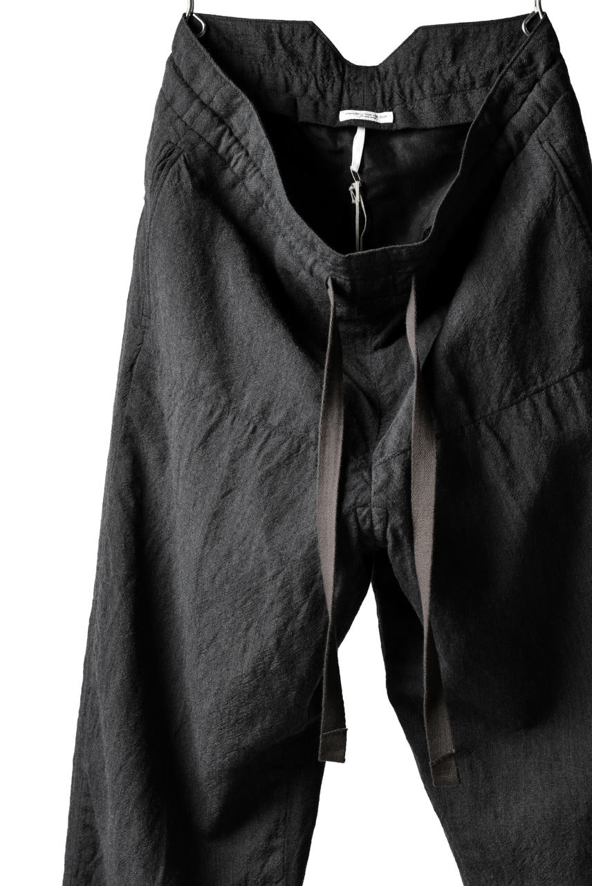 sus-sous tapared trousers W.D / OX made with oyagi (NAVY GREY)