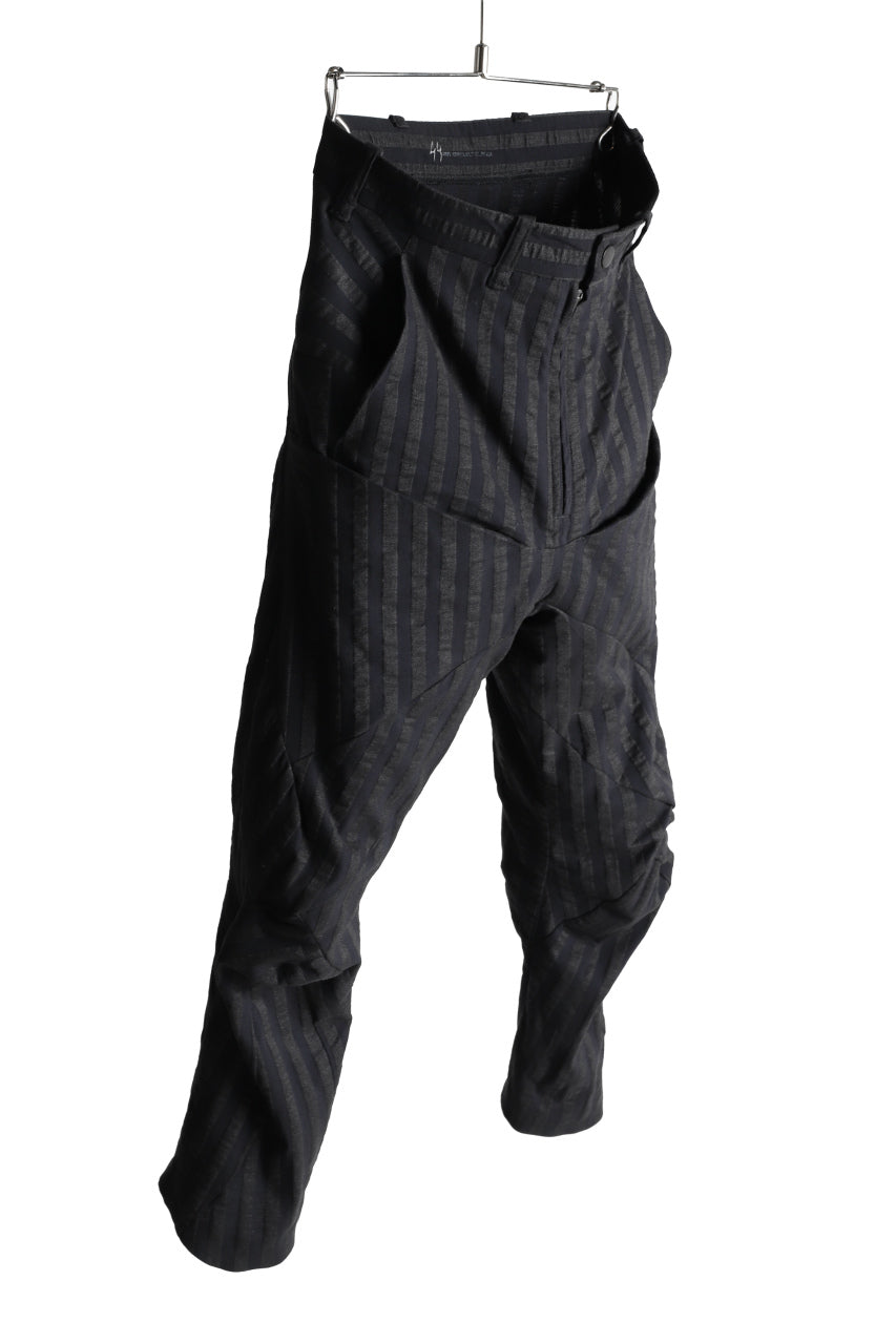 LEON EMANUEL BLANCK FORCED 6POCKET STRETCH ANKLE PANTS (BLACK STRIPE)