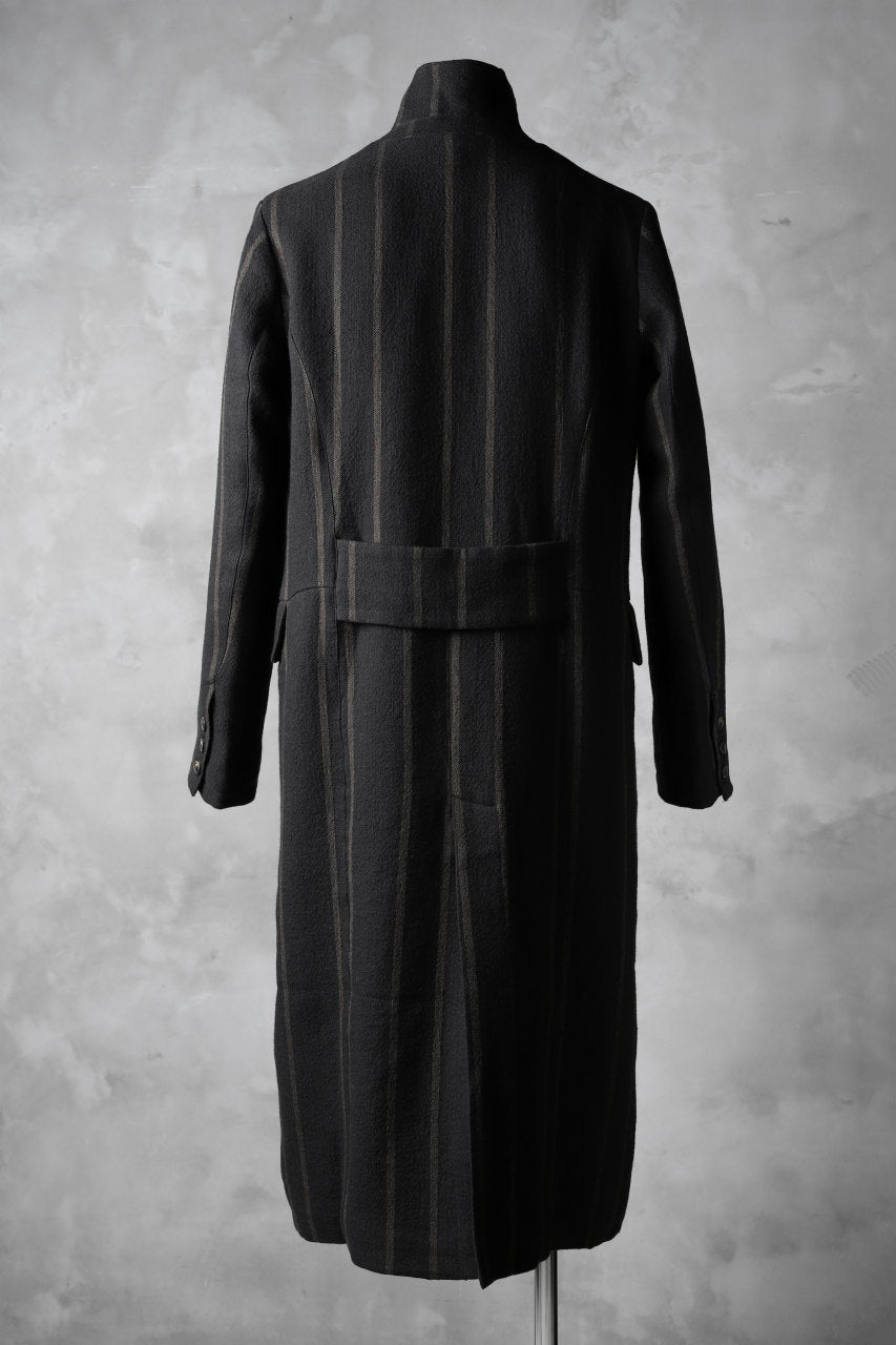 Load image into Gallery viewer, Aleksandr Manamis Double Breasted Stripe Coat