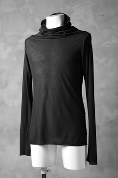 Load image into Gallery viewer, RUNDHOLZ DIP DRAPE TURTLE NECK LONG SLEEVE TEE (CARBON DYED)