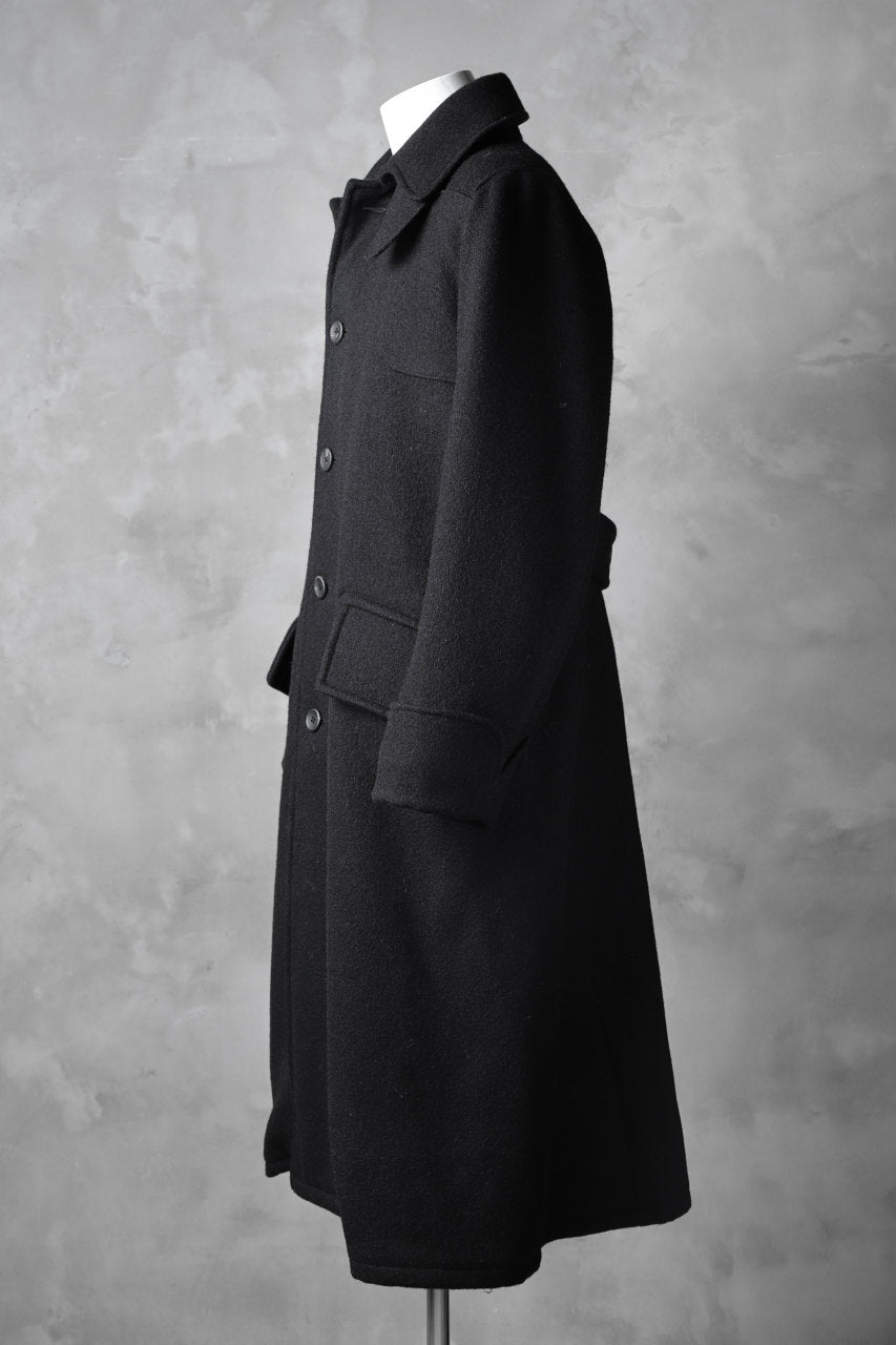 画像をギャラリービューアに読み込む, sus-sous foot guards great coat / W90N10 Raised back melton (NAVY BLACK)