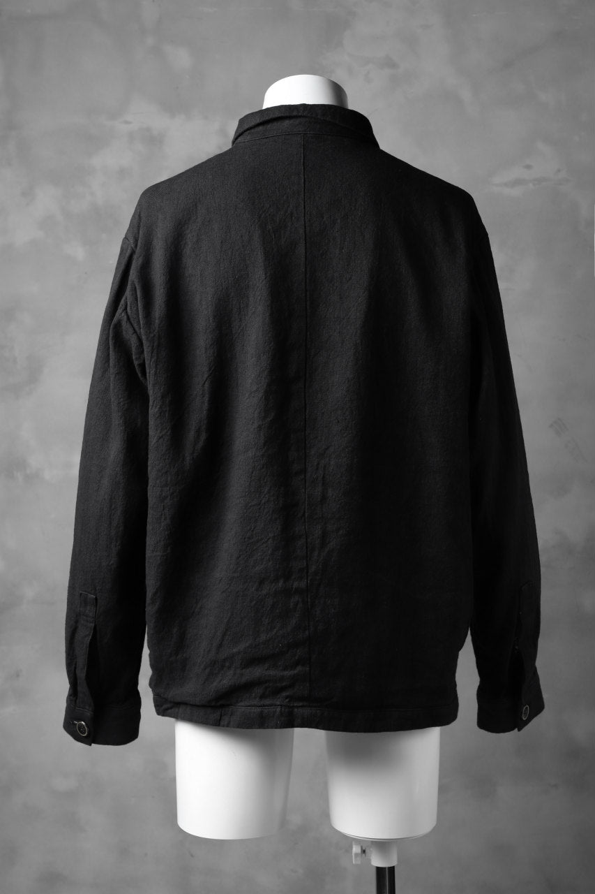 _vital work jacket / organic twill+texture print