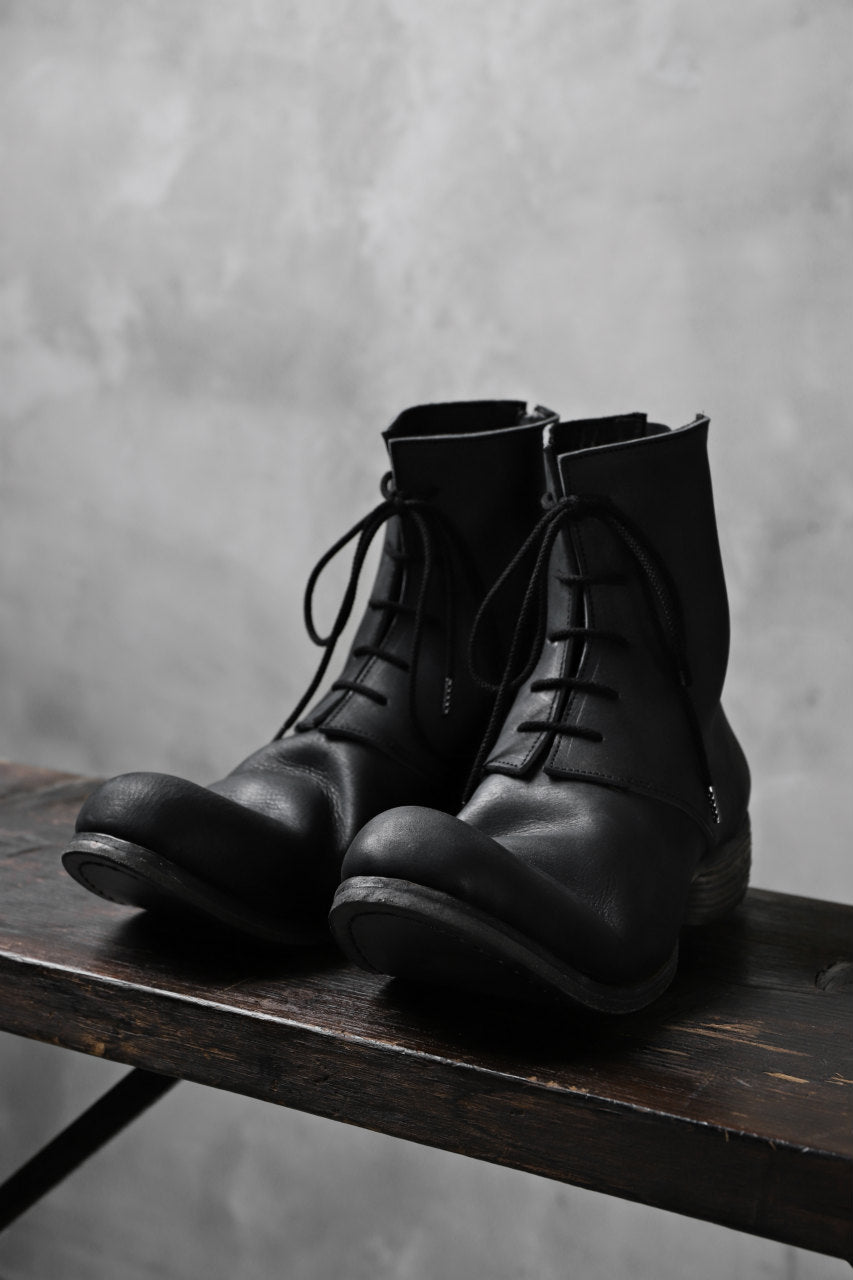 Portaille exclusive PL20 Laced Zip Boots (FILED STEER / BLACK)