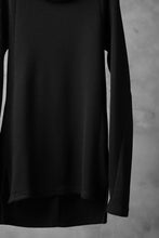 Load image into Gallery viewer, A.F ARTEFACT exclusive DUSTY WAFFLE DRAPED HIGH NECK TOPS (BLACK)