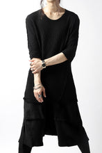 画像をギャラリービューアに読み込む, A.F ARTEFACT OUT SEAM H/S T-SHIRT / DOUBLEFACE JERSEY (BLACK x BLACK)