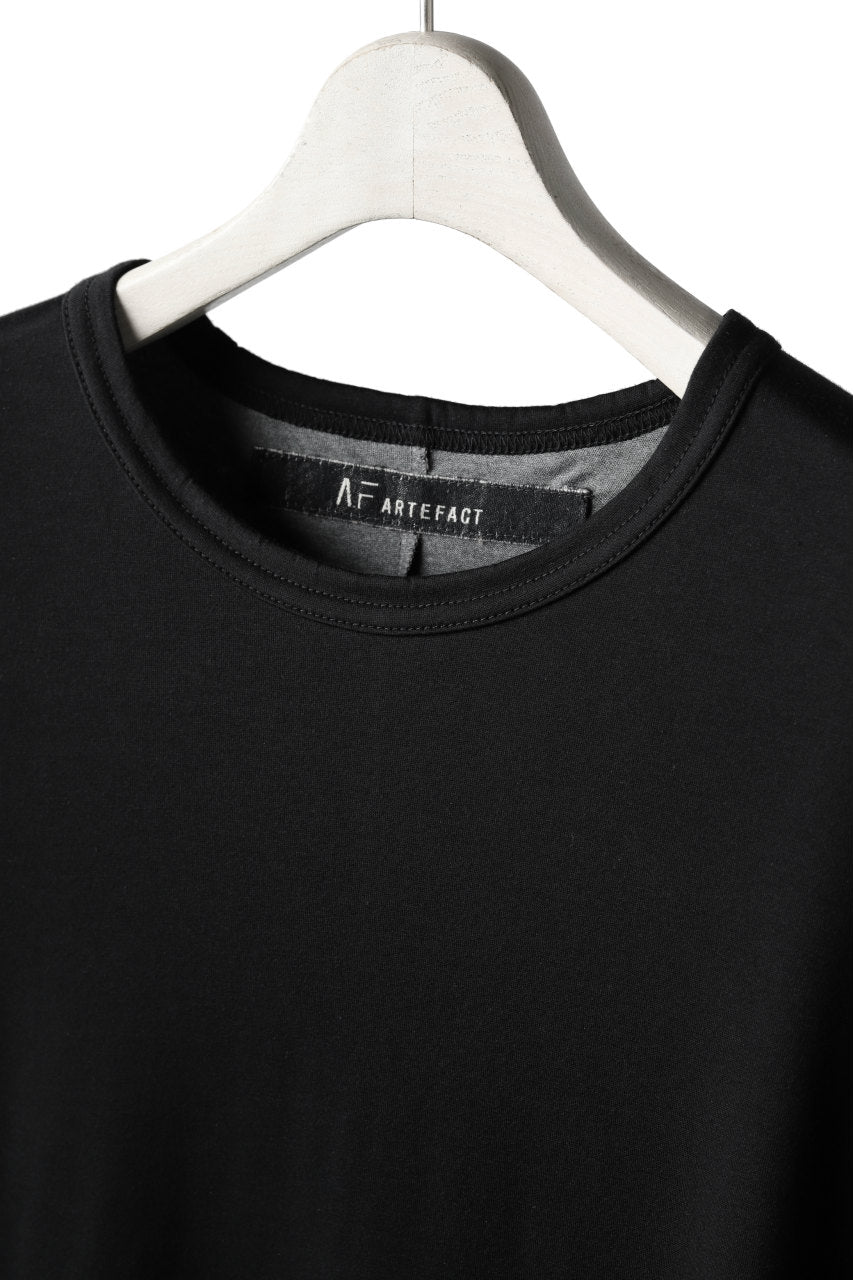 A.F ARTEFACT exclusive OVER SIZED LAYERED TEE (BLACK x GREY)