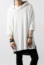 Load image into Gallery viewer, A.F ARTEFACT RELAX HOODIE TOPS / COTTON JERSEY (WHITE)