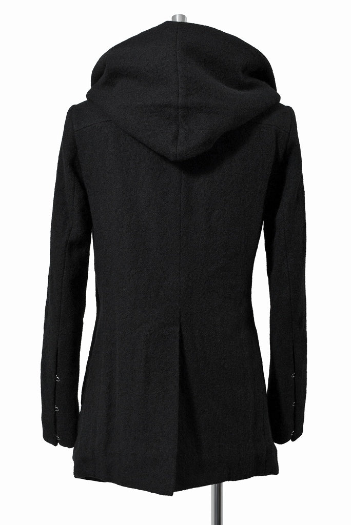 N/07 "tukang sulap" [wool filling | Thinsulate Hi-Loft hooded coat] (BLACK)