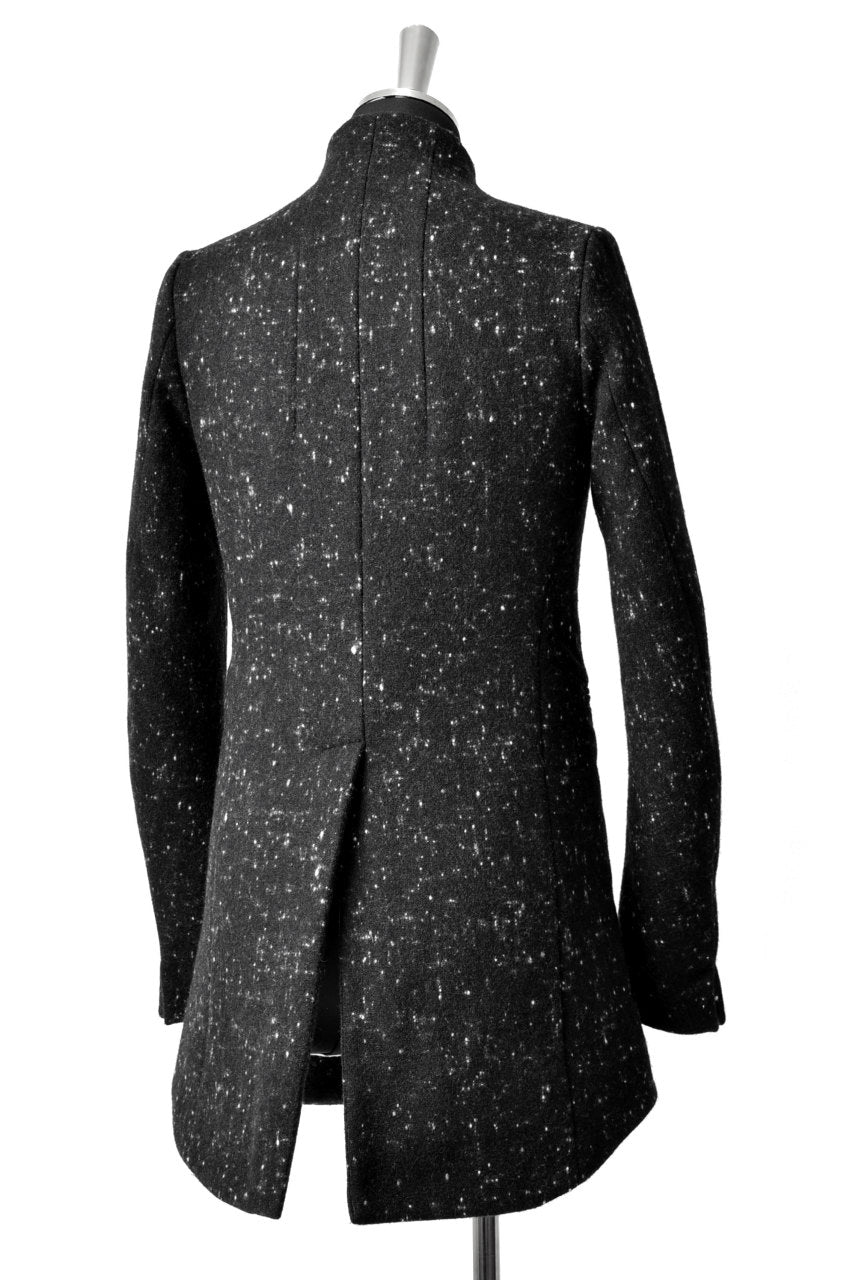 N/07 exclusive Padded Middle Coat / Wool Double-weave (SNOW BLACK)