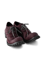 Load image into Gallery viewer, Portaille exclusive Derby Shoes / Vintage Nubuck Steer Leather / Vibram #100 (BORDEAUX)