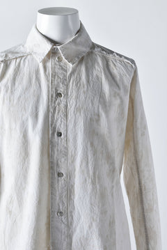 Load image into Gallery viewer, Aleksandr Manamis LAYERED PLACKET SHIRT / Tea Stain Dyed