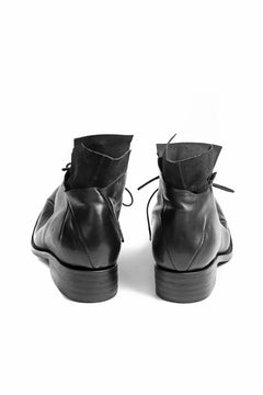 画像をギャラリービューアに読み込む, LEON EMANUEL BLANCK DISTORTION POINTED DERBY / GUIDI HORSE LEATHER (BLACK)