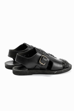 Load image into Gallery viewer, sus-sous sandal shoes / italy oiled cow leather *hand dyed (BLACK BROWN)