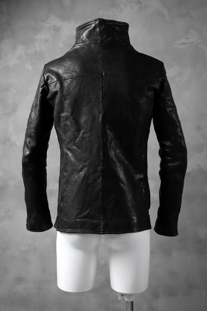 Load image into Gallery viewer, incarnation exclusive DUALFACE ZIP JACKET OBJECT DYE/TANNED HORSE (BLACK)