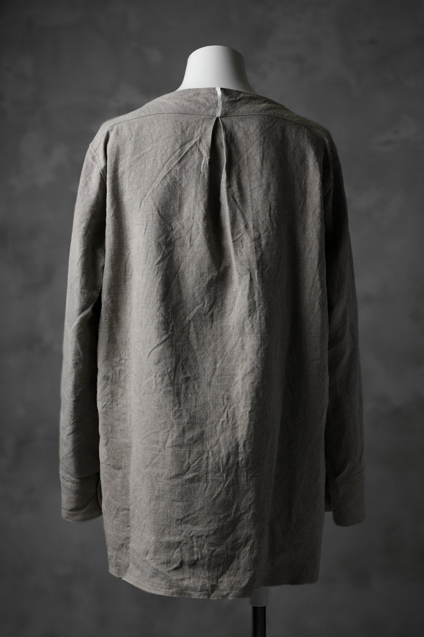 sus-sous shirt pullover / French vintage linen (NATURAL)