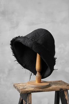 Load image into Gallery viewer, SOSNOVSKA RAW EDGES HAT (BLACK)