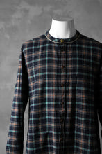 画像をギャラリービューアに読み込む, daska &quot;JOHAN&quot; plaid shirt / flannel (sumi dyed check)