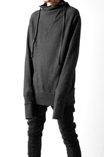 画像をギャラリービューアに読み込む, thomkrom WAFFLE HOODIE PULLOVER PARKA / OILED SPRAY DYE (BLACK)