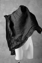 画像をギャラリービューアに読み込む, ierib exclusive high neck curved zip jacket / oiled horse leather (BLACK)