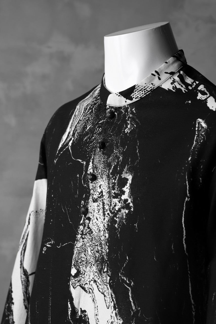 Load image into Gallery viewer, _vital mandarin collar shirt / texture print