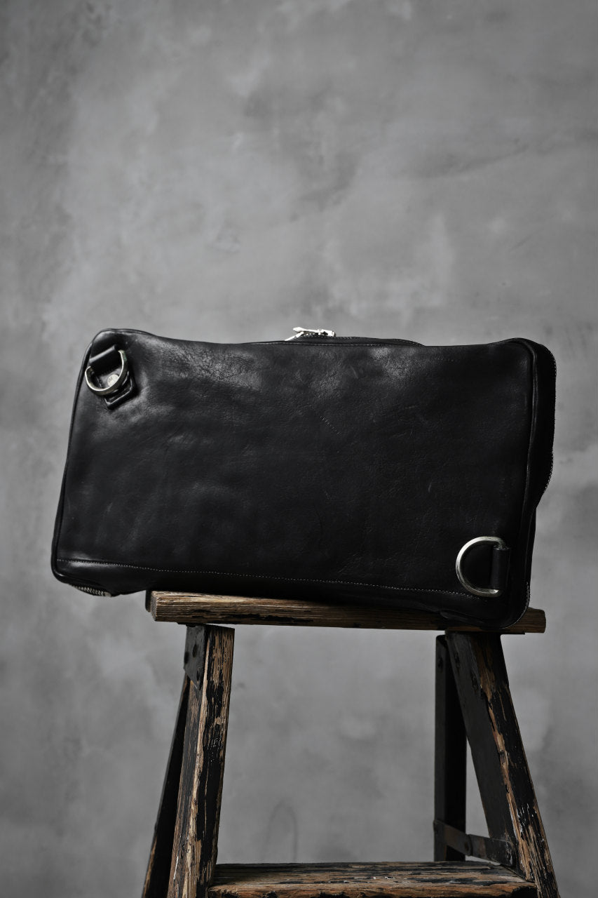 Load image into Gallery viewer, incarnation CALF LEATHER CLUTCH/SHOULDER 2WAY BAG (BLACK)