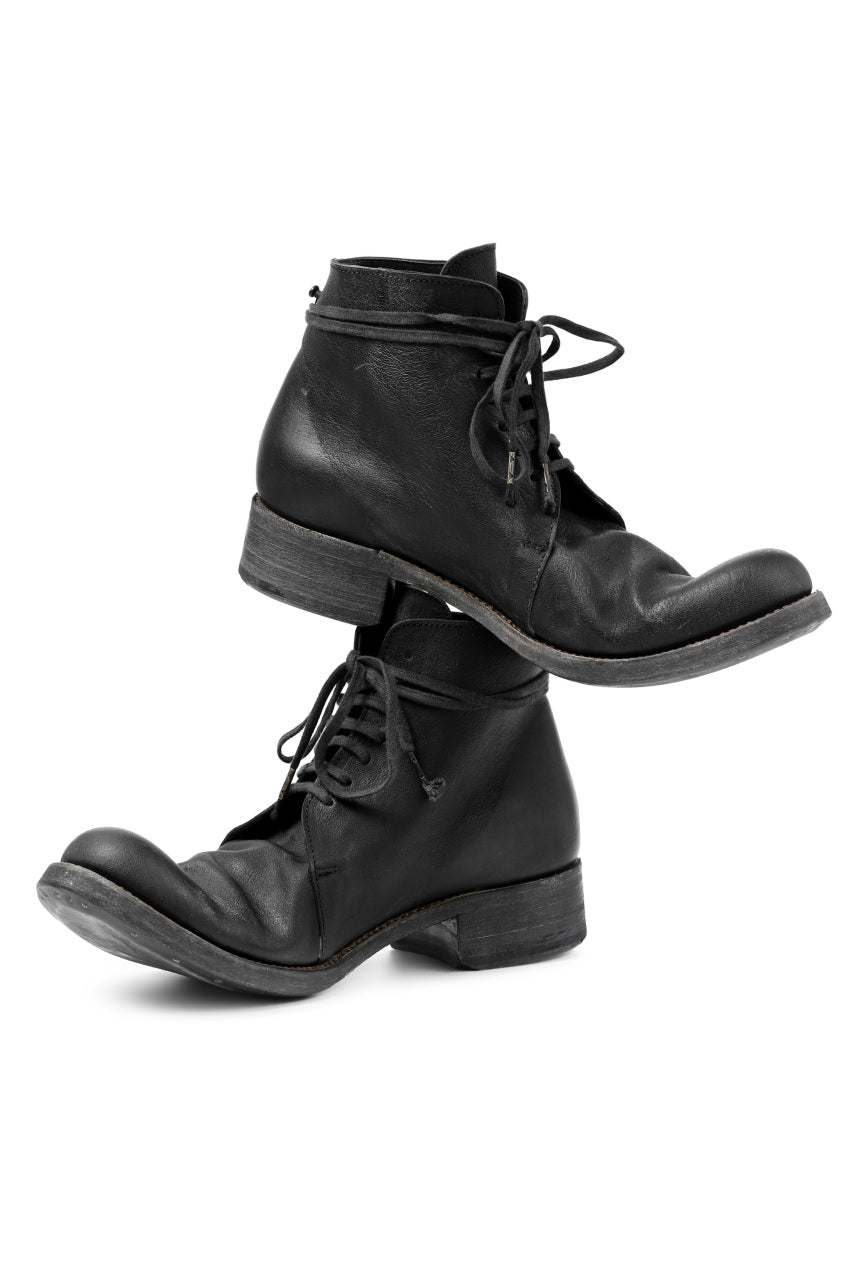 EVARIST BERTRAN  EB12 Laced Middle Boots / Kangaroo (BLACK)