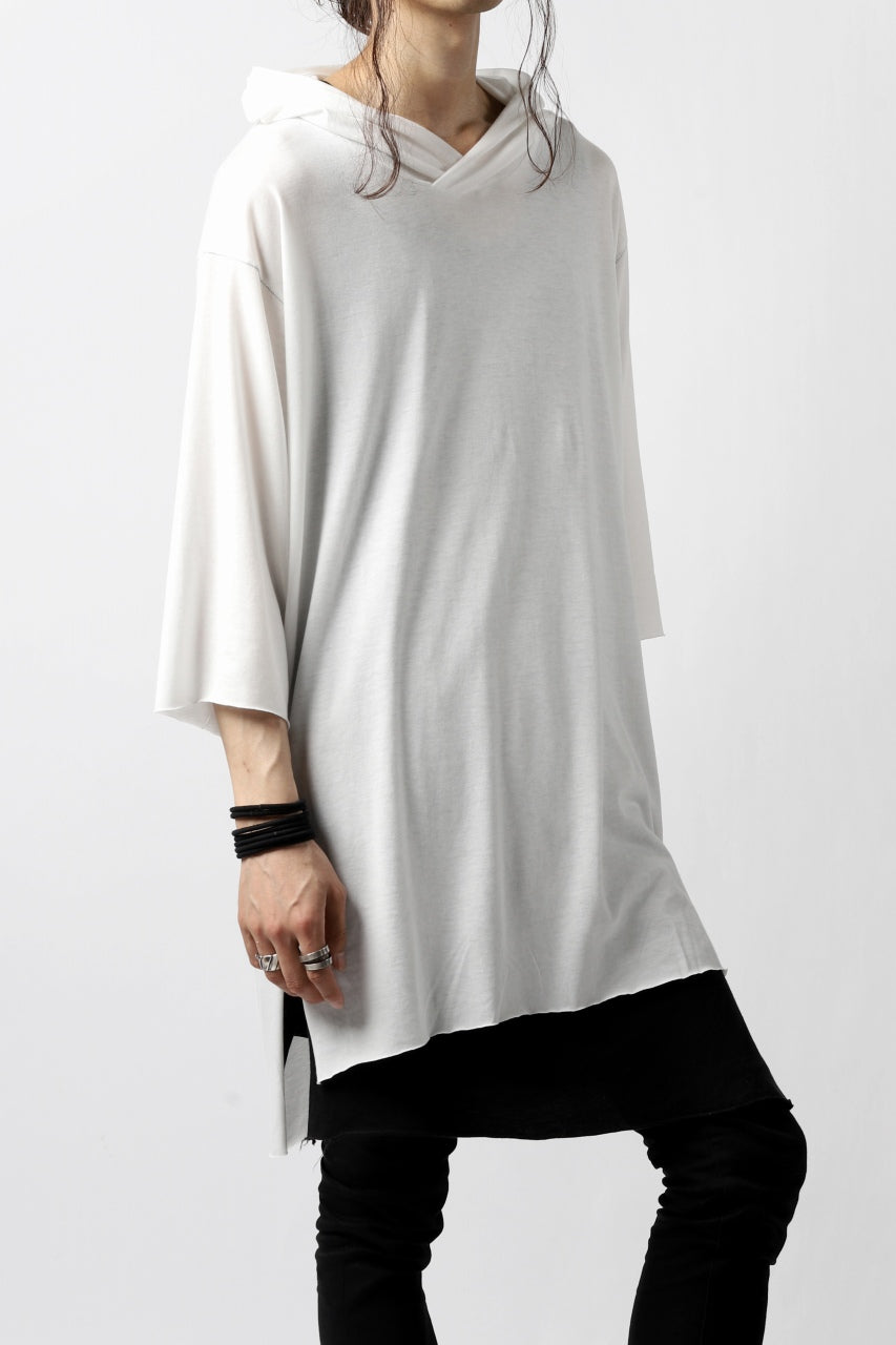 A.F ARTEFACT RELAX HOODIE TOPS / COTTON JERSEY (WHITE)