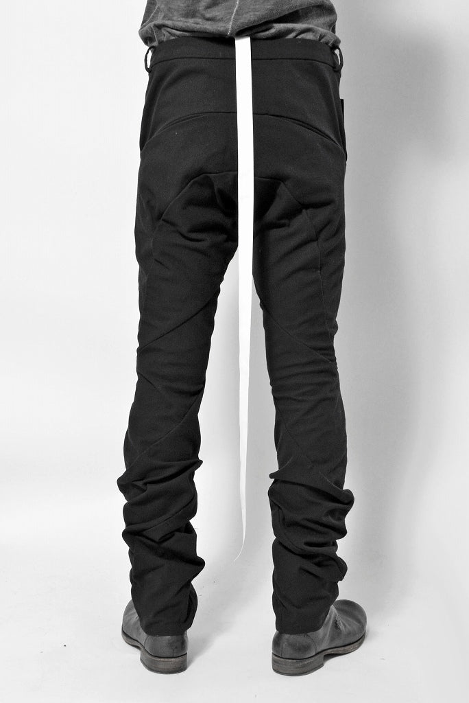 N/07 Pant "motum" [cotton/wool doddy tweed | spyral 3dimention] (BLACK)