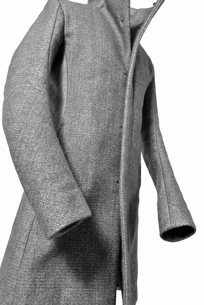 Load image into Gallery viewer, N/07 exclusive coat &quot;Praecipua sectis neo&quot; [three layer structure needlepunch | anatomy patterned] (ASPHALT GREY)