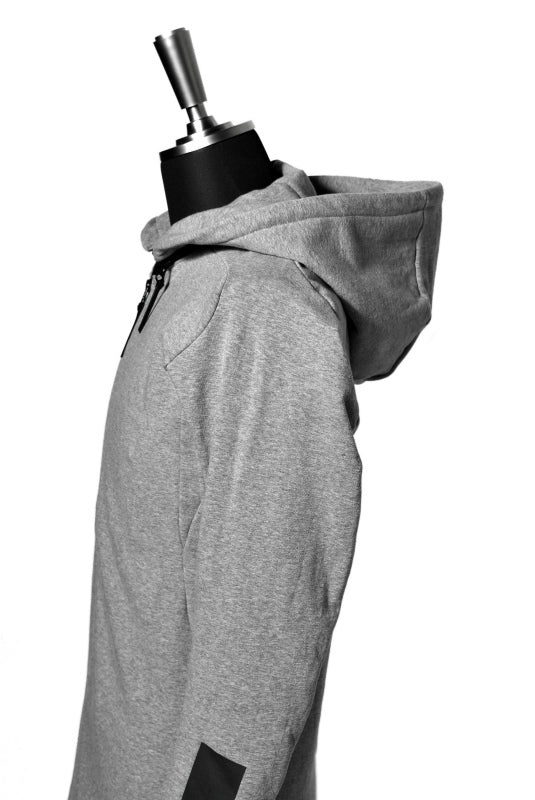 N/07 RUBBERIZED HOODIE JACKET / HYPER STRETCH SWEAT (GREY)