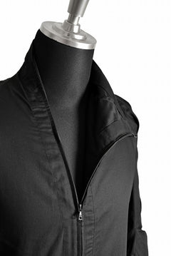 画像をギャラリービューアに読み込む, LEON EMANUEL BLANCK DISTORTION SHIRT JACKET / DRY WAX COATING (BLACK)