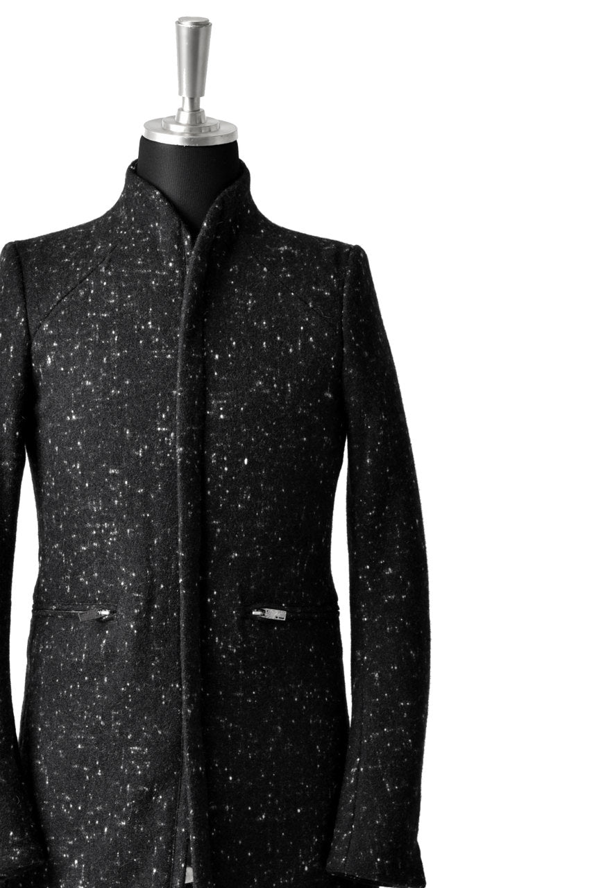 Load image into Gallery viewer, N/07 exclusive Padded Middle Coat / Wool Double-weave (SNOW BLACK)