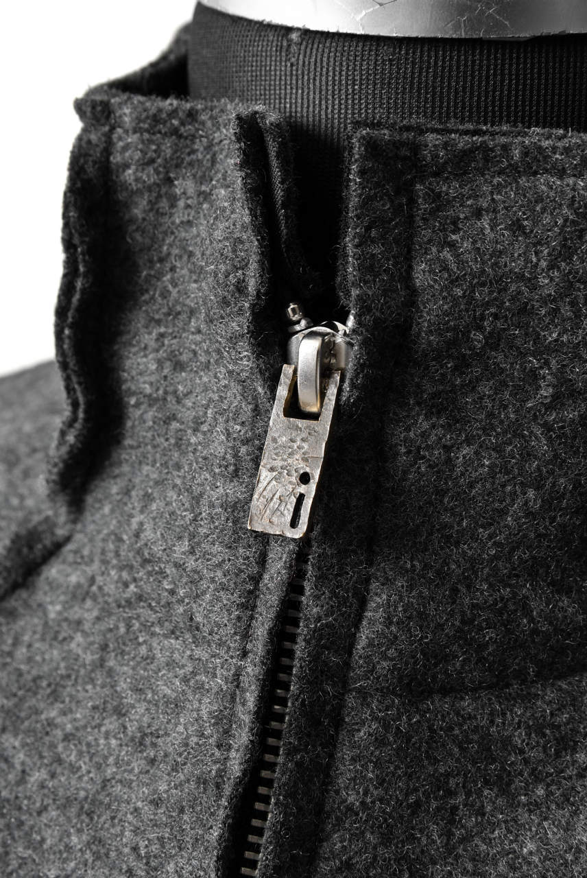 画像をギャラリービューアに読み込む, N/07 Rawcut Track Jacket / Woolring Fleece (DARK GREY)