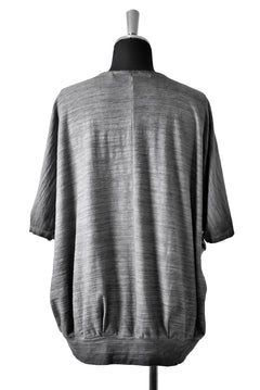 画像をギャラリービューアに読み込む, N/07 exclusive OVERFIT DOLMAN TEE / SLAB JERSEY REVERSE-COLD DYE (INK BLACK)