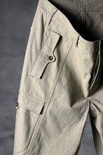 Load image into Gallery viewer, blackcrow worker pocket trousers / cotton woven (BEIGE)
