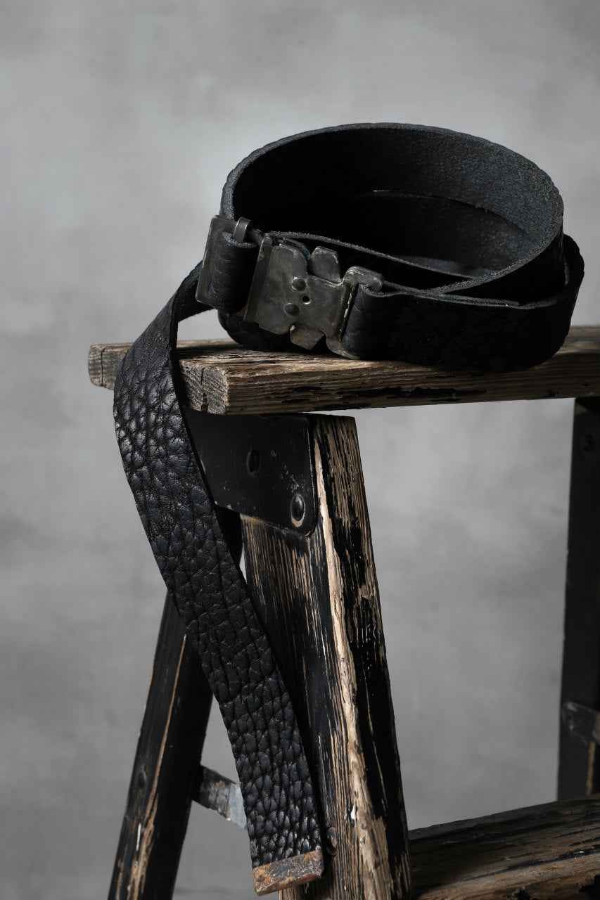 ierib exclusive detachable buckle belt / bull onepiece (BLACK)