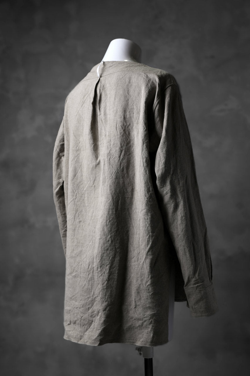 sus-sous shirt pullover / French vintage linen (NATURAL)