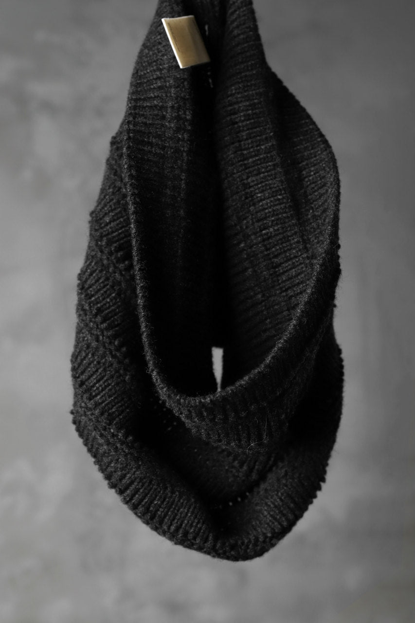 forme d'expression Laddered Knit Warmer (Anthracite)