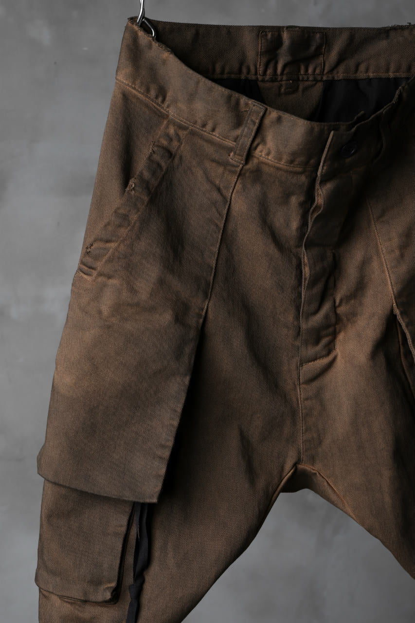 画像をギャラリービューアに読み込む, N/07 exclusive CONSTRUCTIVE LAYERED CARGO JODHPURS [ Stretch Weapon / Object Dye ] (D.BROWN(柿渋染+鉄媒染))