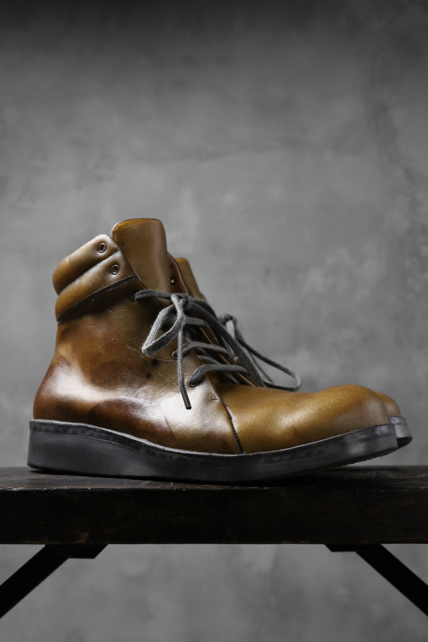 DIMISSIANOS & MILLER high ankle shoes / transparent natural yak