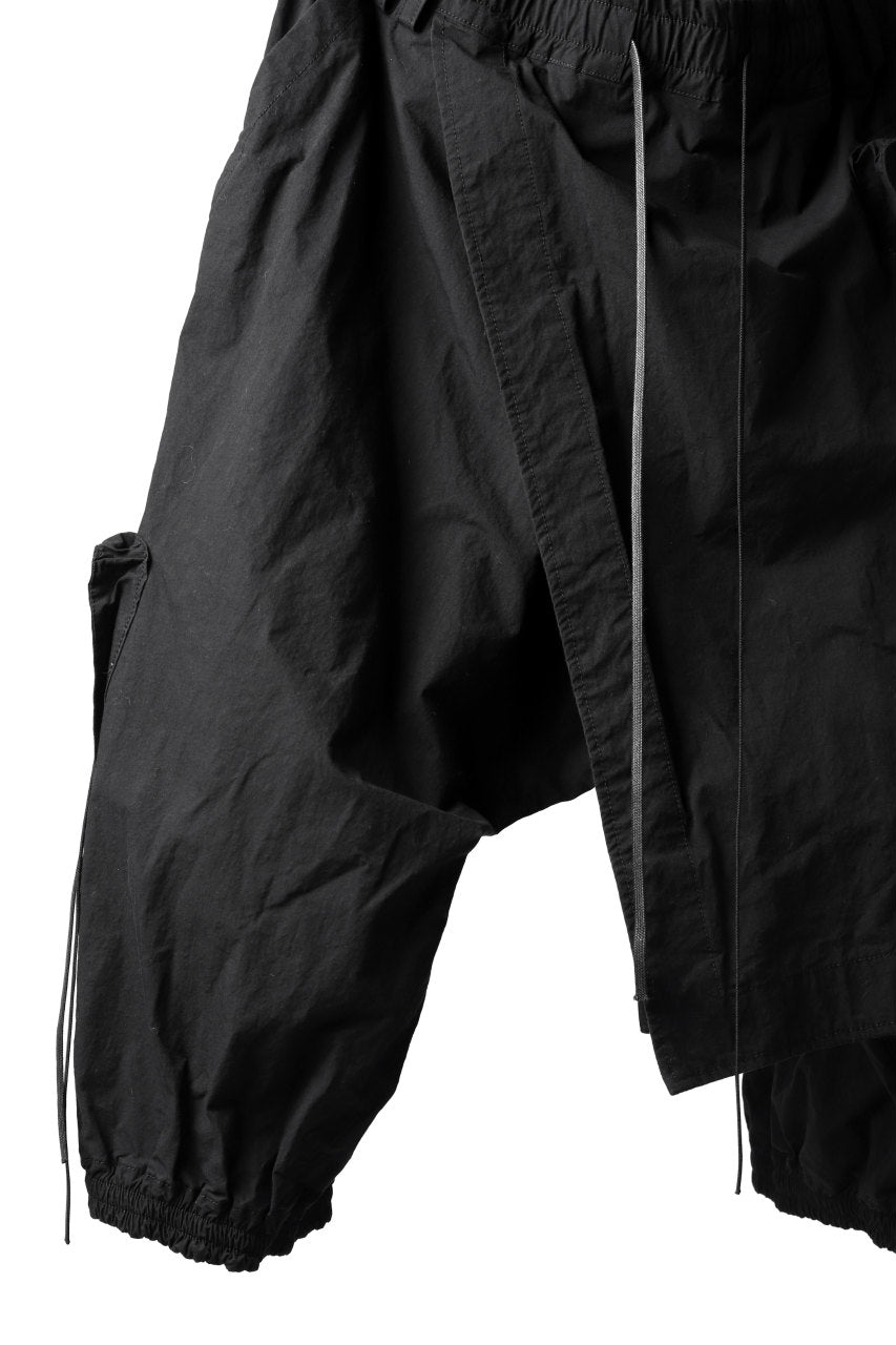 A.F ARTEFACT WRAP SKIRT COMBI MILITARY SHORTS / BLEND WOVEN (BLACK)