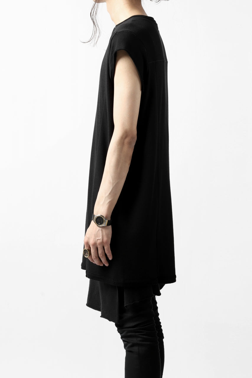 A.F ARTEFACT FRENCH-TERRY LONG TOPS (BLACK)