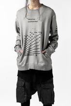 Load image into Gallery viewer, A.F ARTEFACT &quot;GEOMETRY&quot; SWEATER TOPS (COLD DYED GREY)