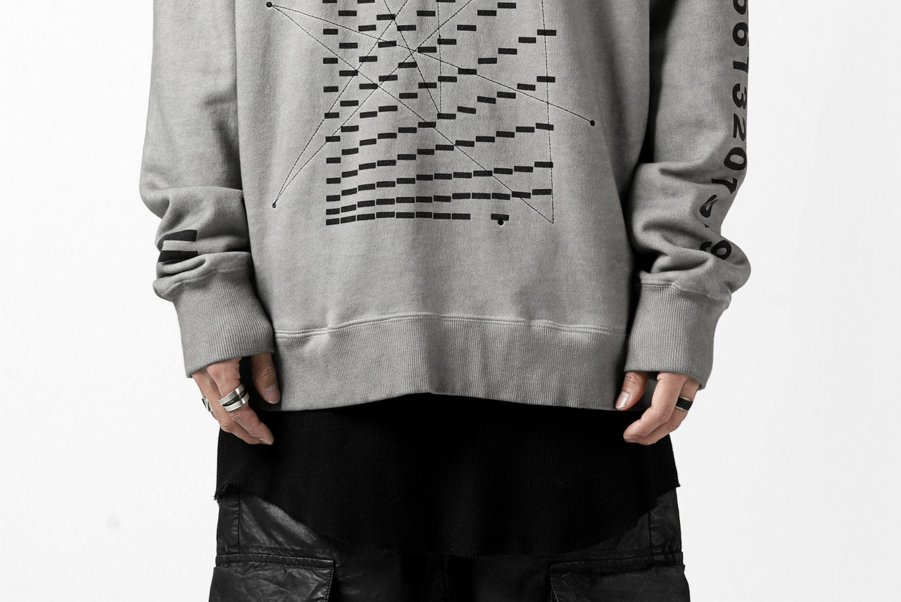 A.F ARTEFACT "GEOMETRY" SWEATER TOPS (COLD DYED GREY)