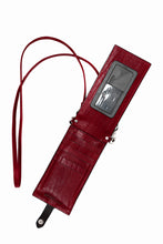 Load image into Gallery viewer, ISAMU KATAYAMA BACKLASH WALLET PHONE-HOLDER / ITALY DOUBLE SHOULDER (RED)