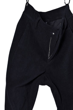 画像をギャラリービューアに読み込む, N/07 CURVE JODHPUR PANT / CASHMERE KNIT MELTON (BLACK)