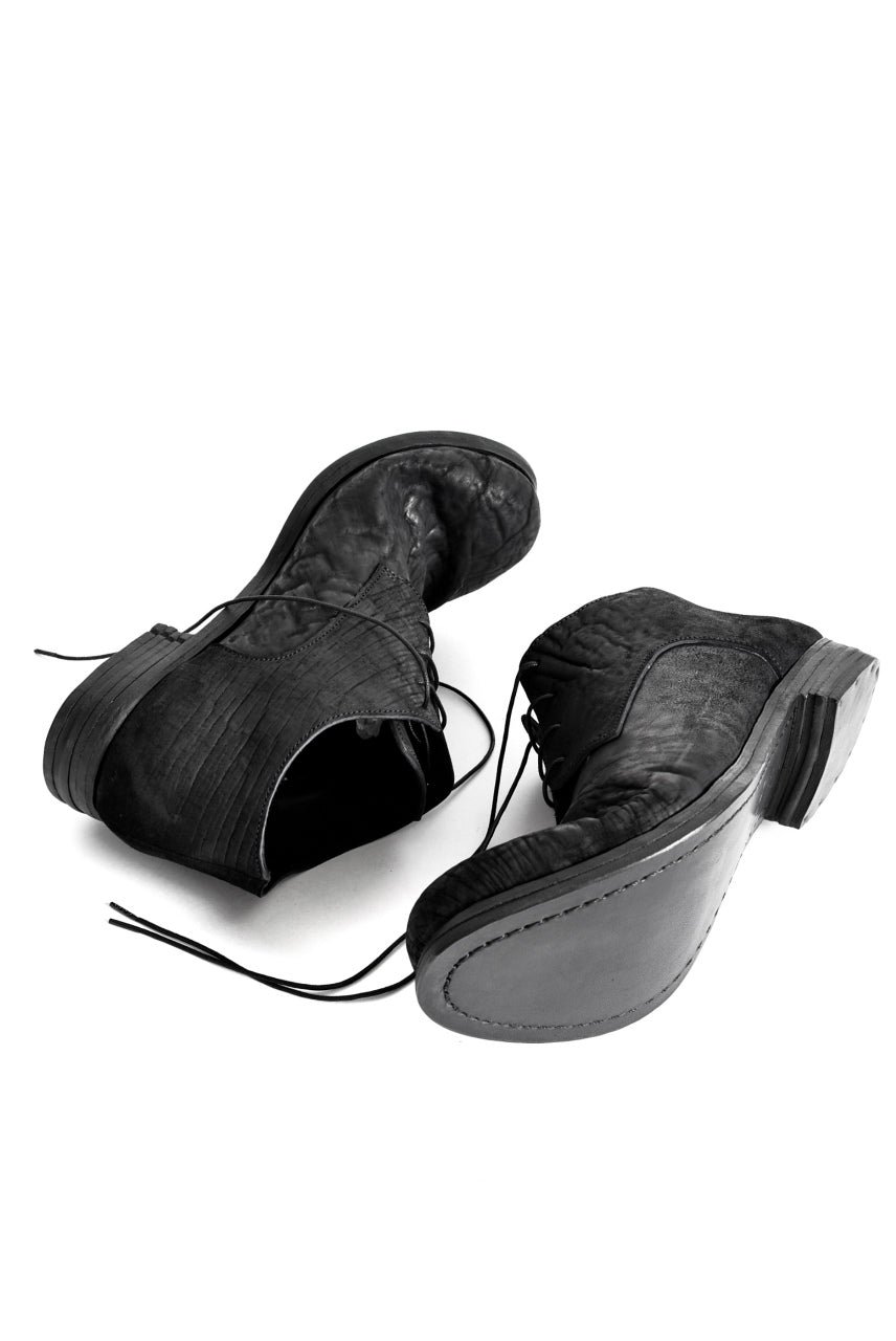 prtl x 4R4s exclusive Derby Shoes / CordovanSplit "No3-1M" (BLACK)