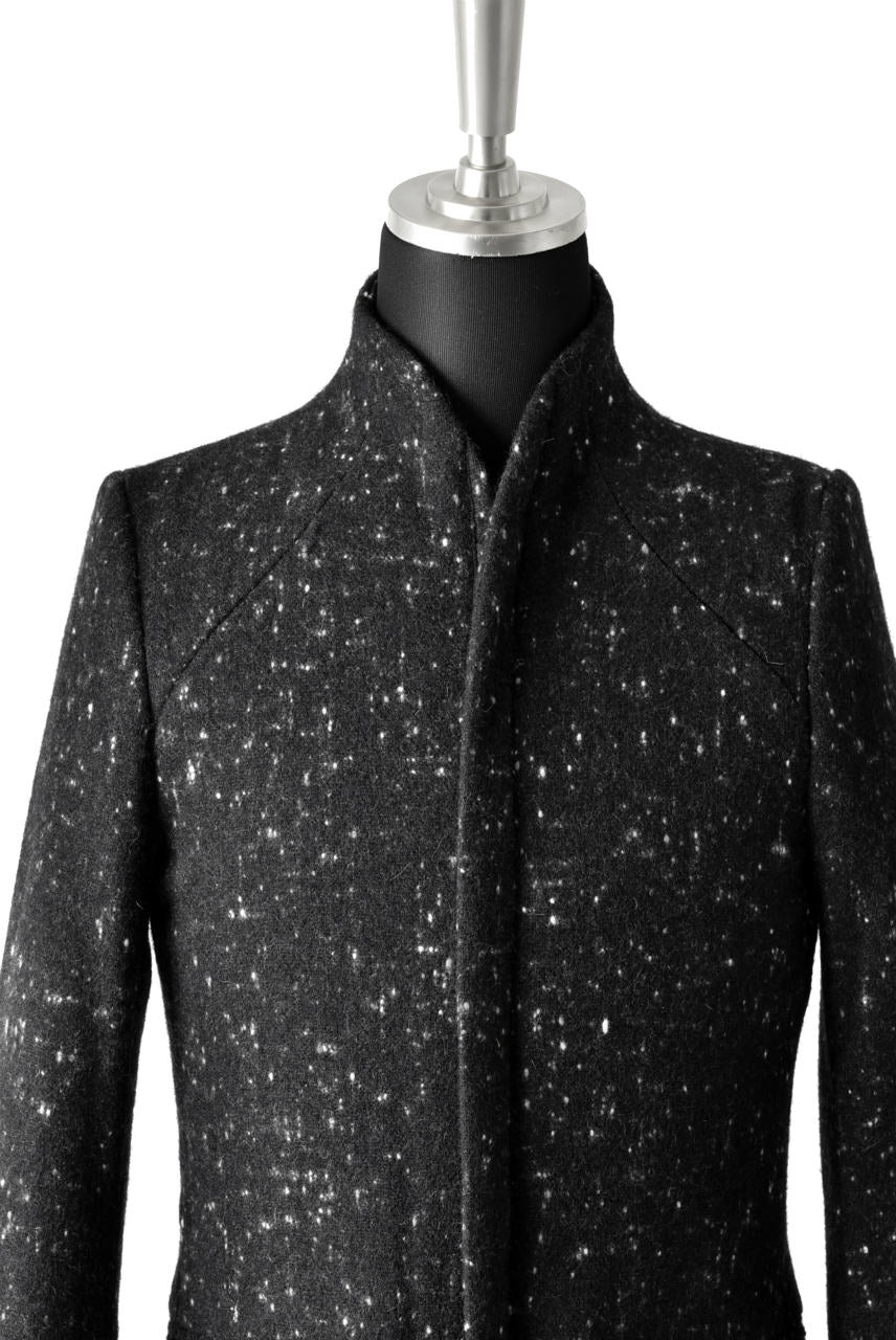 N/07 exclusive Padded Middle Coat / Wool Double-weave (SNOW BLACK)