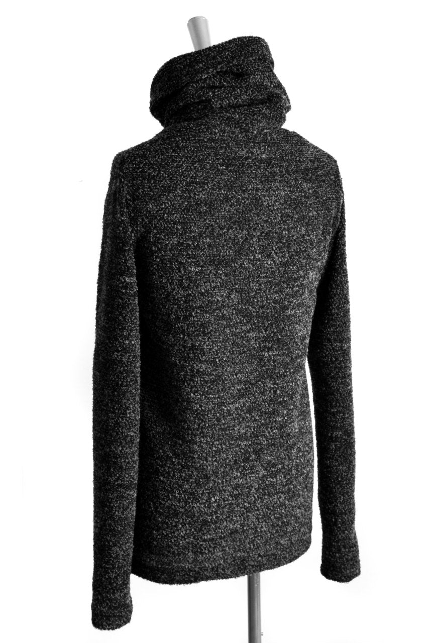 A.F ARTEFACT exclusive LOOPKNIT HIGHNECK TOP (BLACK×GREY)